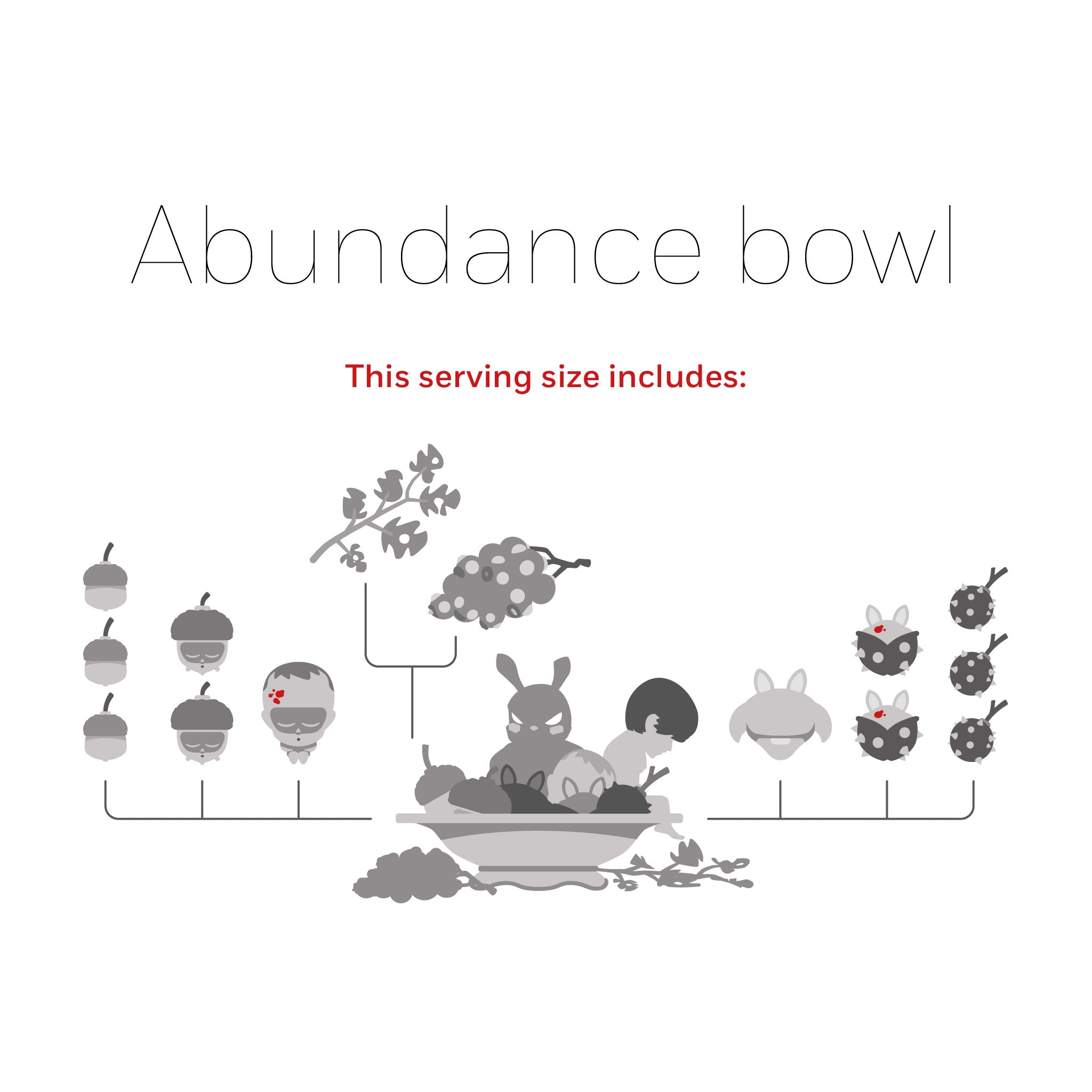 #CHOOSE YOUR EDITION_Pain Abundance Bowl [16 Sculptures + Fruit Bowl]