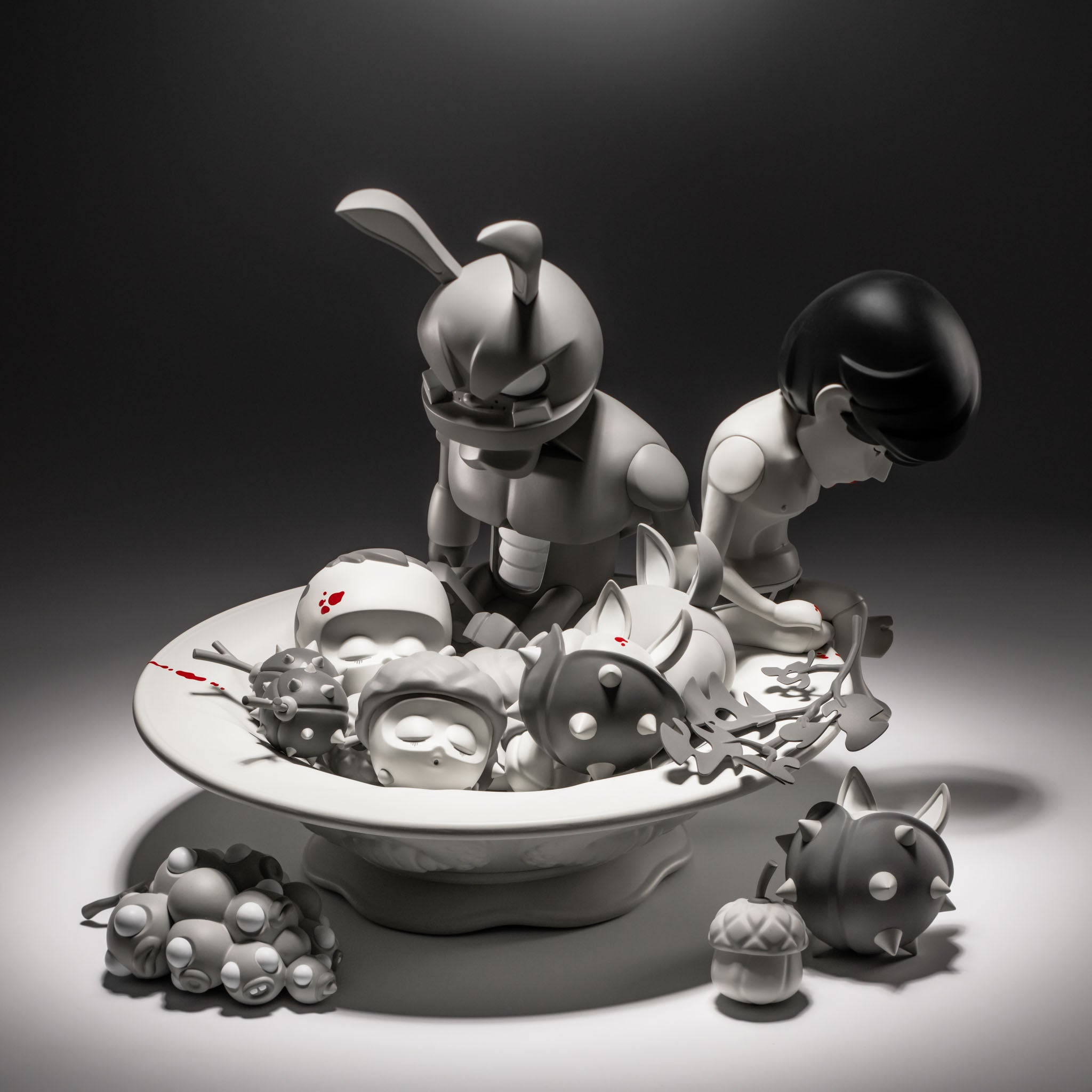#CHOOSE YOUR EDITION_Pain Abundance Bowl [16 Sculptures + Fruit Bowl]