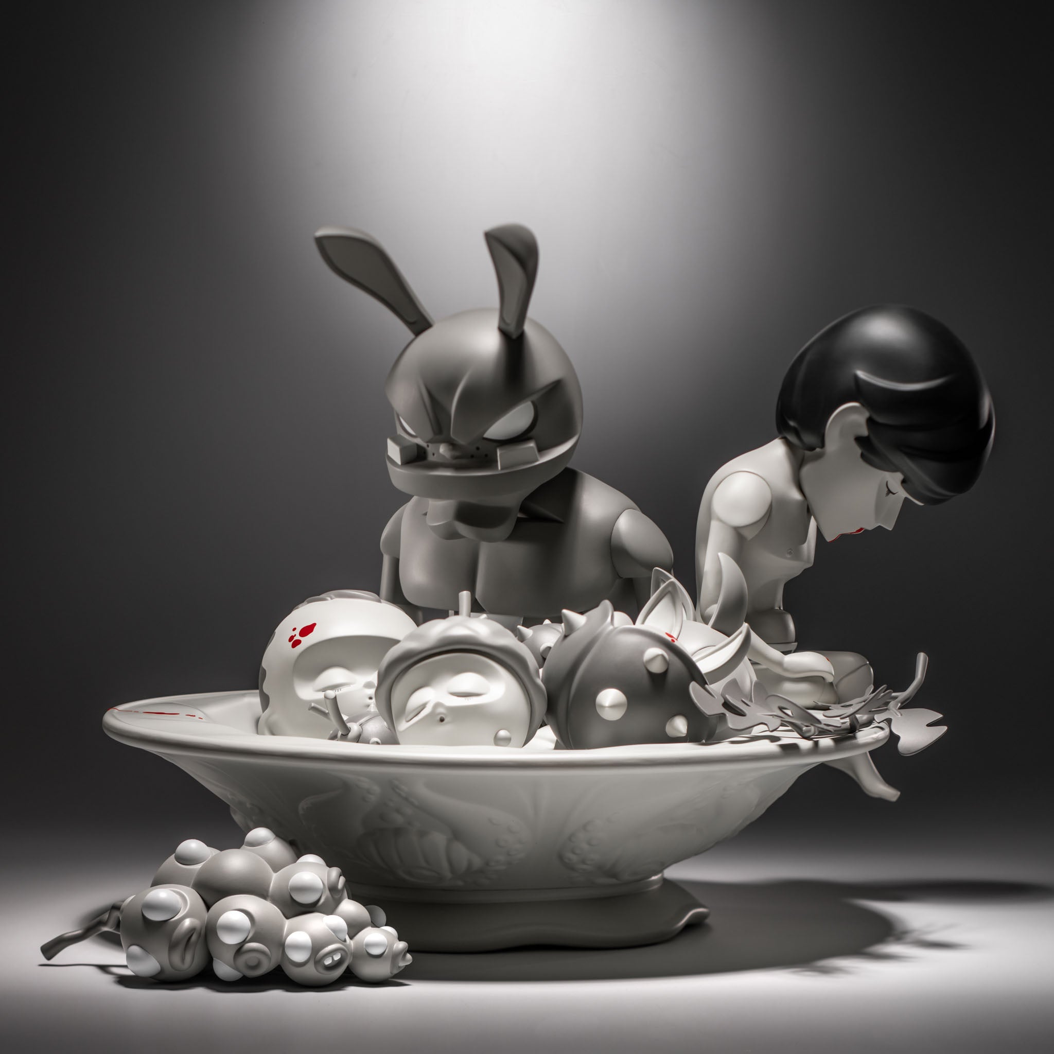 #CHOOSE YOUR EDITION_Pain Abundance Bowl [16 Sculptures + Fruit Bowl]