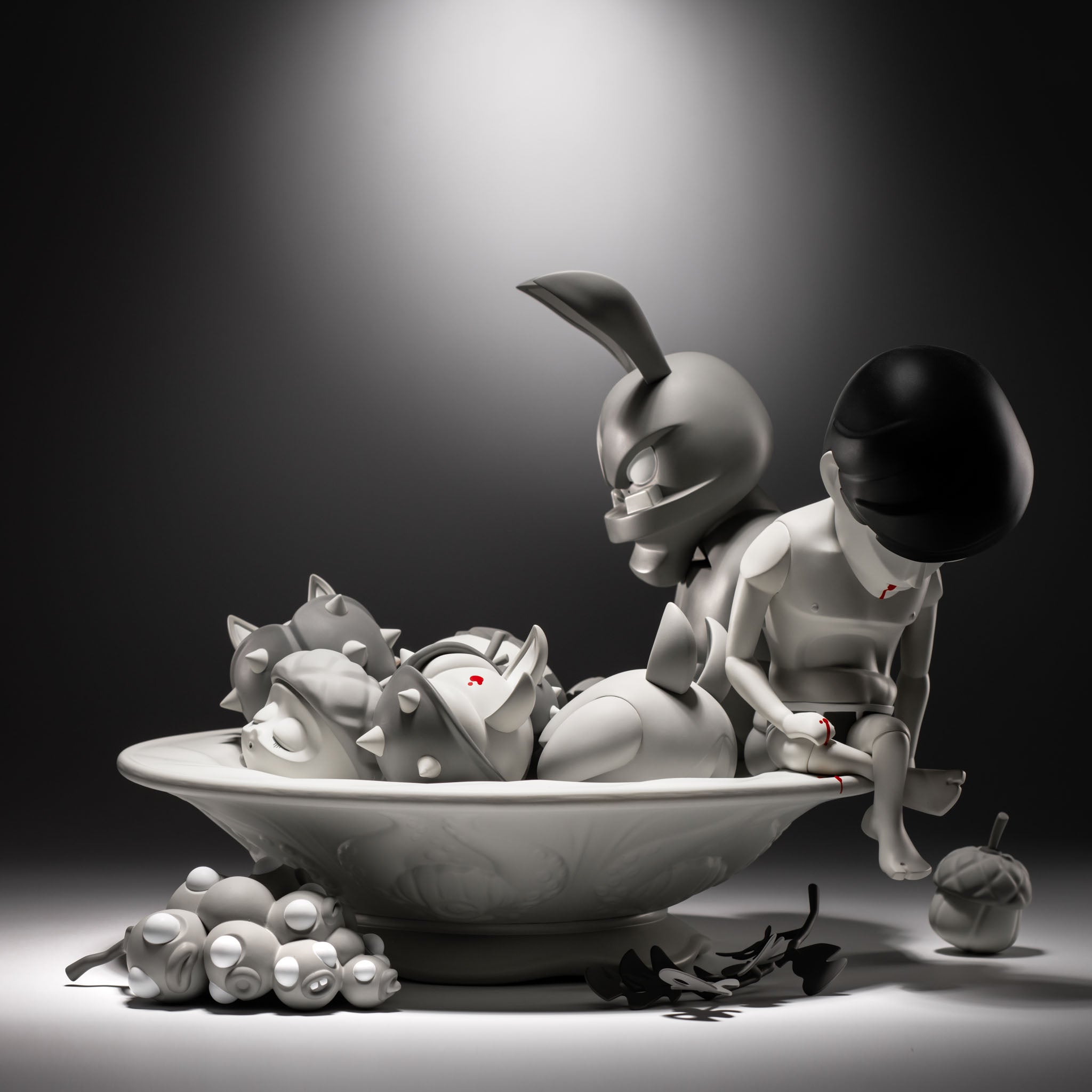 #CHOOSE YOUR EDITION_Pain Abundance Bowl [16 Sculptures + Fruit Bowl]